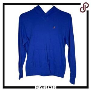 Polo by Ralph Lauren Royal Blue Hoodie Top in Size Boys Large 14-16